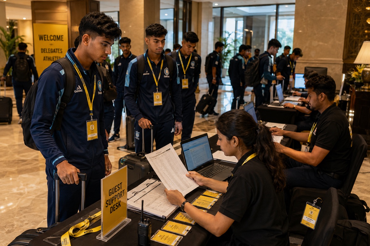 Hotel accommodation management for large-scale institutional events in India